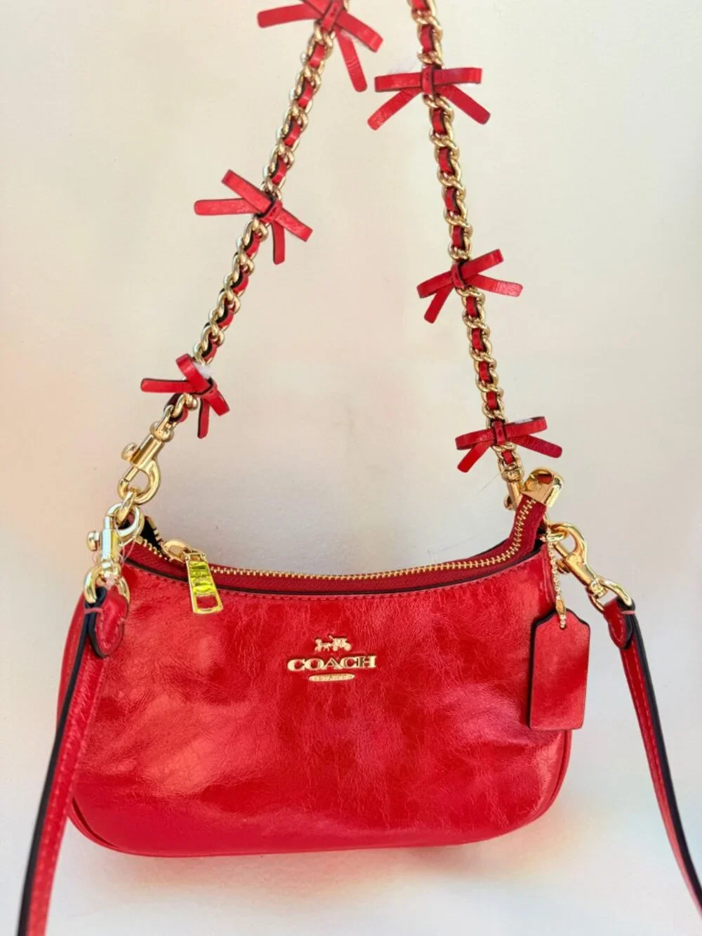 coach Teri Mini Crossbody Bag With Bows cdw68